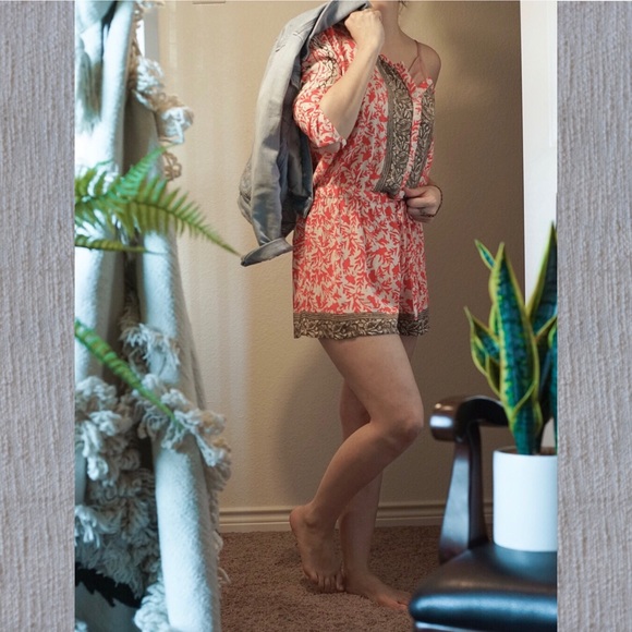 2 {for} 20 β¨ Free People Boho Button Set Romper - Picture 4 of 4